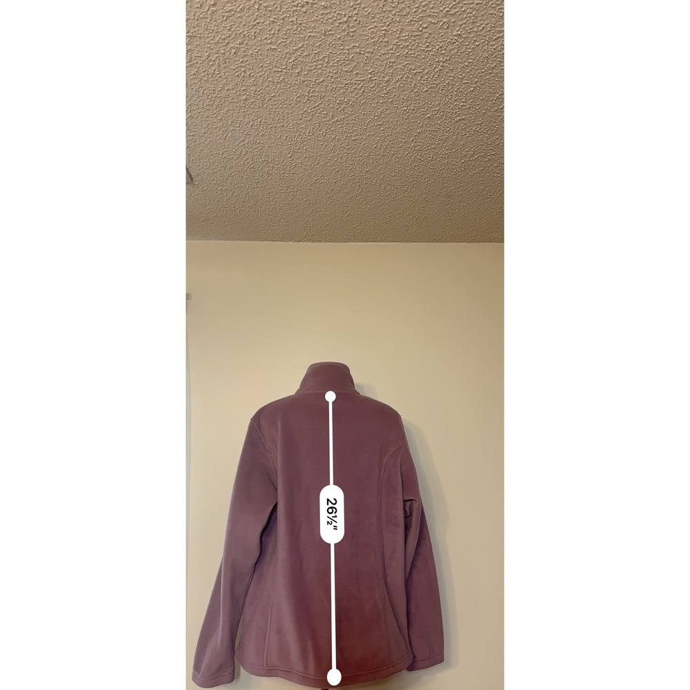 Columbia Fleece Jacket Lavender Full Zip‎ Women's Size XL Cozy!! Pristine!! NWOT - Picture 5 of 6